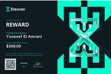 Youssef El A's certificate